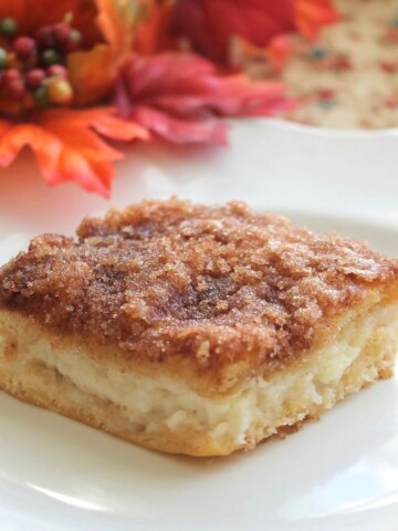 Cheesecake Bar on a white plate.