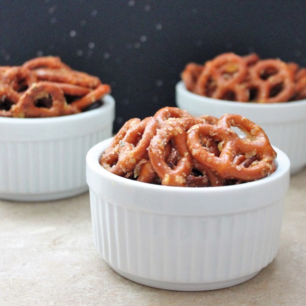 bowl of pretzels