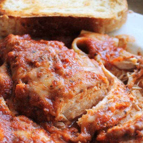 CrockPot Chicken Parmesan (A Lighter Version of the Classic) My