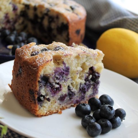 Blueberry Lemon Ricotta Tea Cake