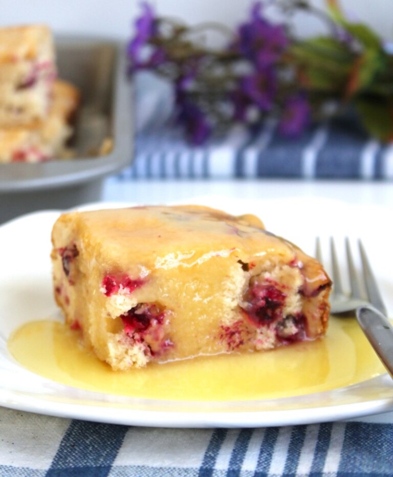 Cranberry Cake with Warm Butter Cream Sauce My Recipe Reviews