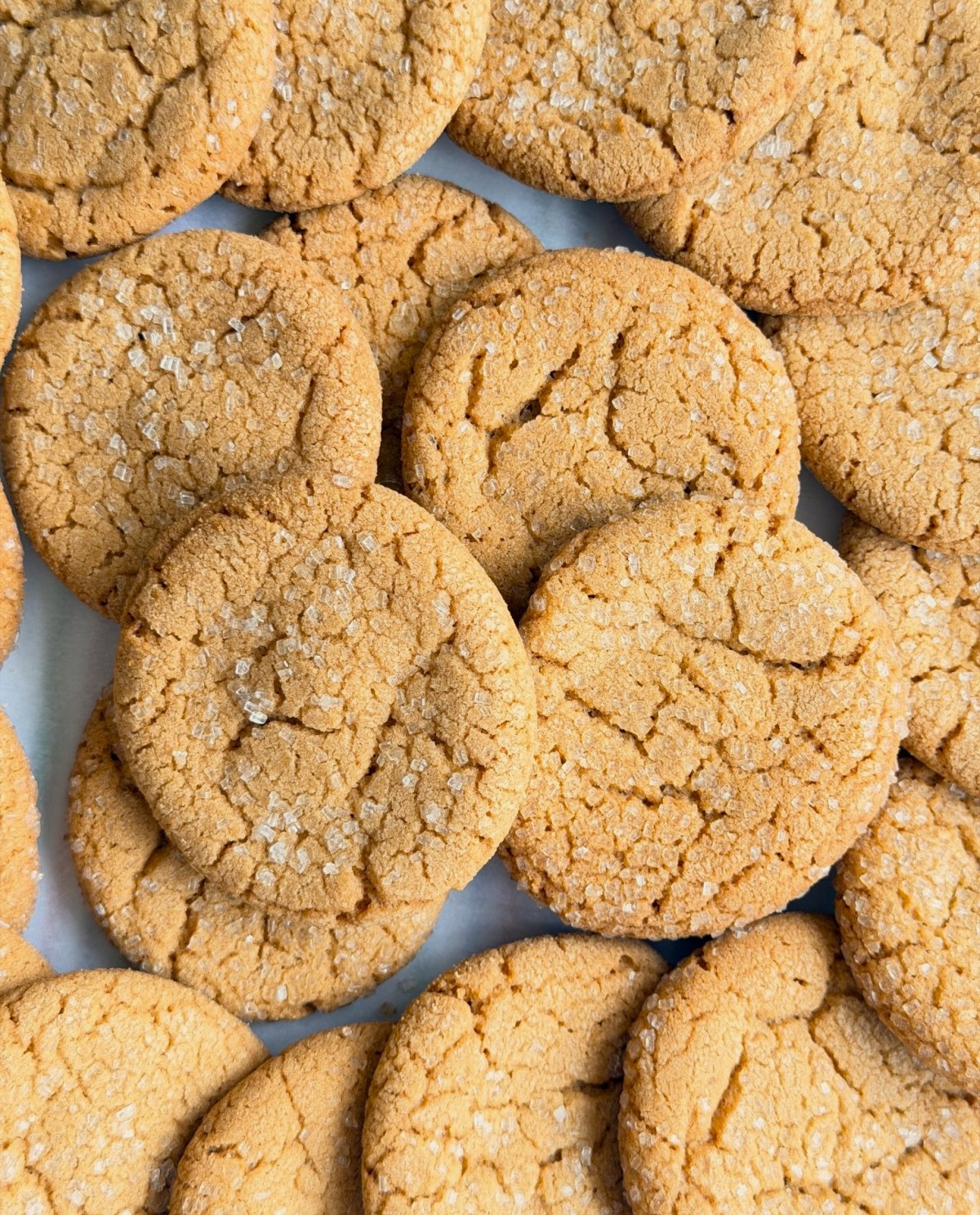 Pile of cookies from above.